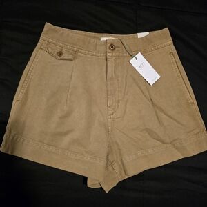 AE77 American‎ Eagle NWT Womens Khaki High-Waisted Shorts Size 26